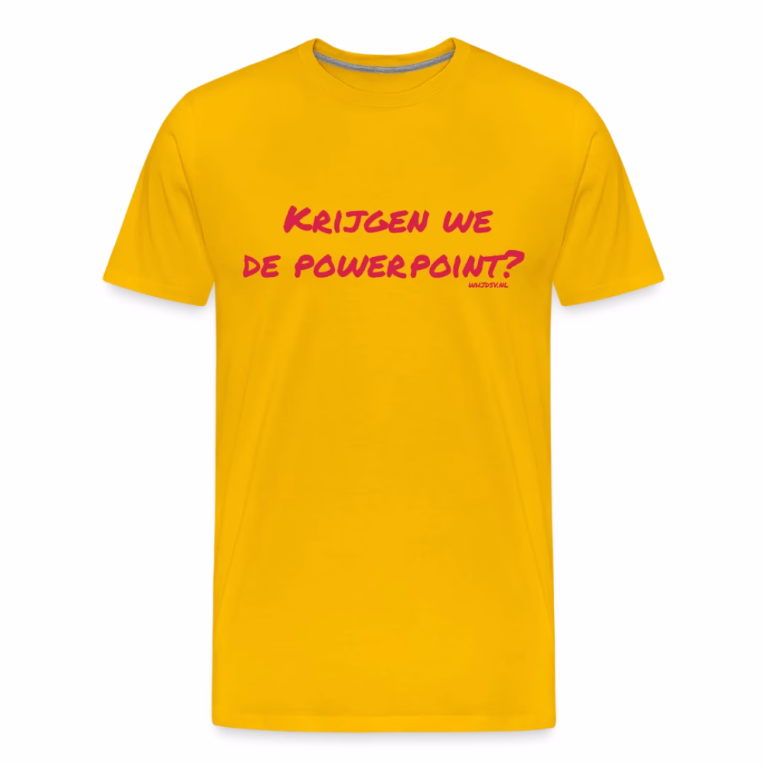 Krijgen we de powerpoint? 